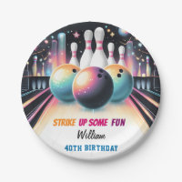 Day Neon Boy Kids Team Event Bowling 21. Geburtsta