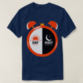 Day Night Funny Daylight Saving Time Ohrts T-Shirt (Design vorne)