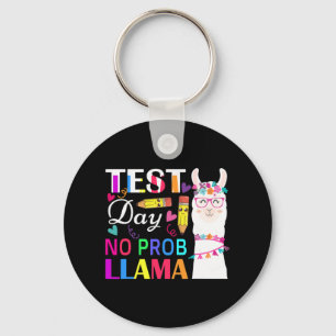 Day No Prob Llama Funny Teacher Testing 2 Schlüsselanhänger