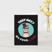 Day No Probllama Funny Testing Llama Design Karte (Gelbe Blume)