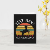 Day No Probllama Staat Testing Lehrer Student Boy Karte (Gelbe Blume)