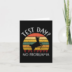 Day No Probllama Staat Testing Lehrer Student Boy Karte
