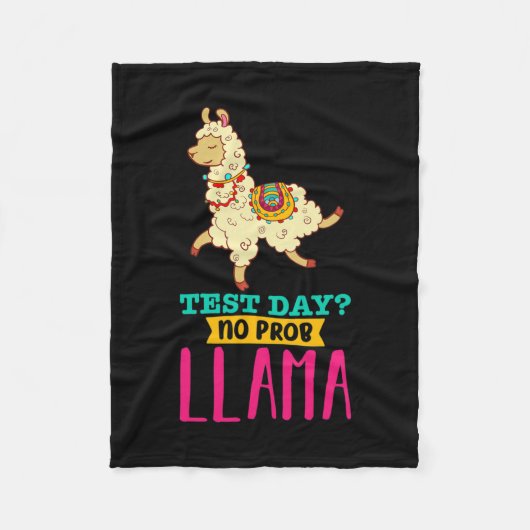 Day No Probllama T Shirt Llama Geschenkgutscheine Fleecedecke (Vorderseite)