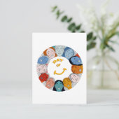 Day of Happiness Postkarte (Stehend Vorderseite)