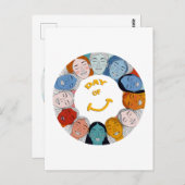 Day of Happiness Postkarte (Vorne/Hinten)