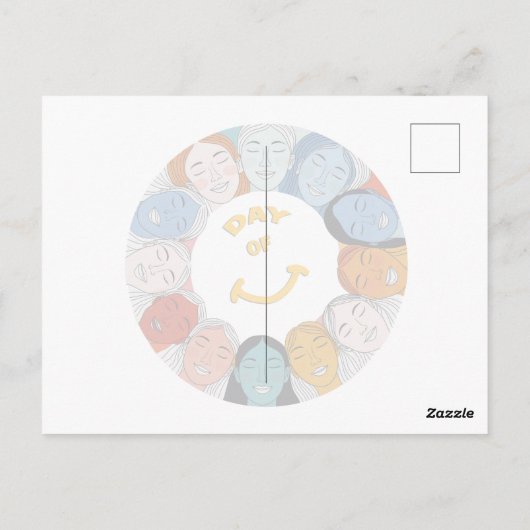 Day of Happiness  Postkarte (Rückseite)