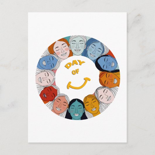 Day of Happiness Postkarte (Vorderseite)