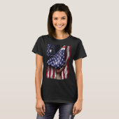 Day Of Independence US Flag Newfoundland Dog T-Shirt (Vorne ganz)