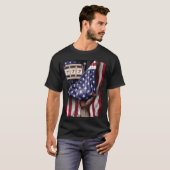 Day Of Independence US Flag Slot Machine T-Shirt (Vorne ganz)