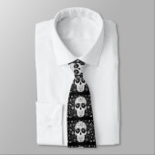Day of The Dead Black and White Men’s Tie Krawatte (Gebunden)