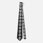 Day of The Dead Black and White Men’s Tie Krawatte (Vorderseite)