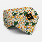 Day of the Dead Dancing Skeleton Girls with Marigo Krawatte (Gerollt)