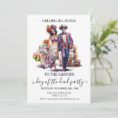 Day of the Dead Dia De la Muertos Einladung (Stehend Vorderseite)