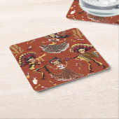 Day of the Dead - Día de los Muertos Paper Coaster Rechteckiger Pappuntersetzer (angewinkelt)