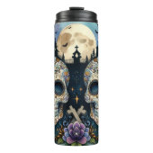 Day of the Dead Halloween Thermal Tumbler Thermosbecher (Vorderseite)