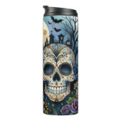 Day of the Dead Halloween Thermal Tumbler Thermosbecher (Nach rechts gedreht)