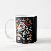 Day Of The Dead Horse Halloween Sugar Skull Costum Kaffeetasse (Links)
