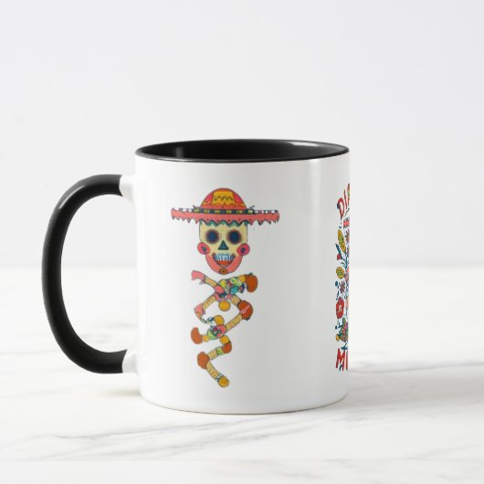 Day of the dead, Mexican holiday Tasse (Links)