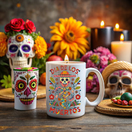 Day of the dead, Mexican holiday Tasse