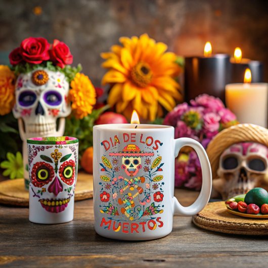 Day of the dead, Mexican holiday Tasse