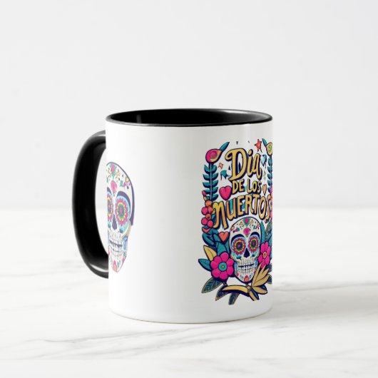 Day of the dead, never forgotten tasse (Vorderseite Links)