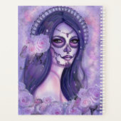 Day of the dead purple roses and butterflies Renee Planer (Rückseite)