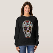 Day of the Dead Sugar Skull Candy Sweatshirt (Vorne ganz)