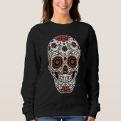Day of the Dead Sugar Skull Candy Sweatshirt (Vorderseite)