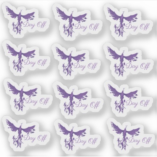 Day Off Planner Stickers-Phoenix Fire Aufkleber (Vorderseite)