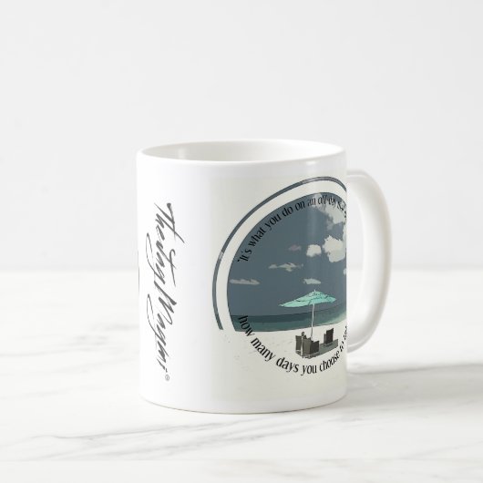 "Day-Off"-Tasse Kaffeetasse (VorderseiteRechts)