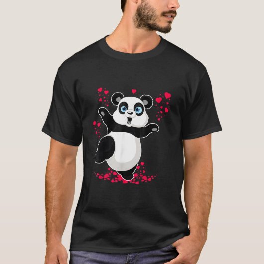 Day Panda With He Panda T-Shirt (Vorderseite)
