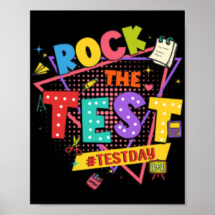 Day Rock the Test Motivierend Students Teachers Poster
