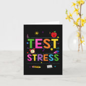 Day Rock The Test Teacher Funny Testing Day Studen Karte (Gelbe Blume)