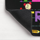 Day Rock The Test Teacher Funny Testing Day Studen Mousepad (Ecke)