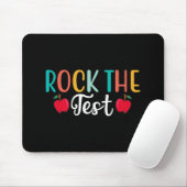 Day Rock the Test Teacher Testing Day 1 Mousepad (Mit Mouse)