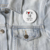 Day Rock the Test Teacher Testing Day Funny Teache Button (Beispiel)
