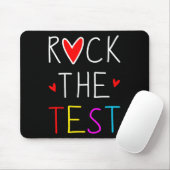 Day Rock the Test Teacher Testing Day Funny Teache Mousepad (Mit Mouse)