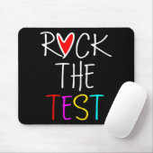 Day Rock the Test Teacher Testing Day Funny Teache Mousepad (Mit Mouse)