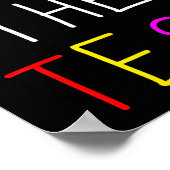 Day Rock the Test Teacher Testing Day Funny Teache Poster (Ecke)
