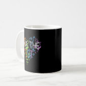 Day Rock the Test Teacher Testing Day Rainbow Teac Kaffeetasse (Vorderseite Links)