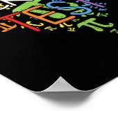 Day Rock the Test Teacher Testing Day Rainbow Teac Poster (Ecke)