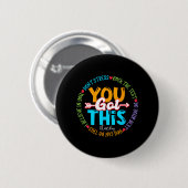 Day Rock the Test Teacher Testing Day Sie Got habe Button (Vorne & Hinten)