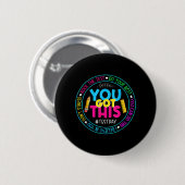 Day Rock the Test Teacher Testing Day Sie Got habe Button (Vorne & Hinten)