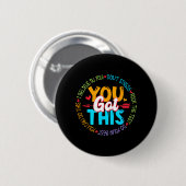 Day Rock the Test Teacher Testing Day Sie Got habe Button (Vorne & Hinten)