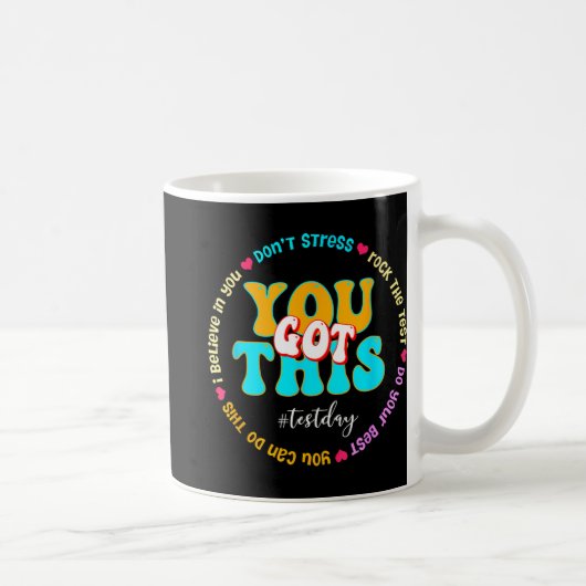 Day Rock the Test Teacher Testing Day Sie Got habe Kaffeetasse (Rechts)