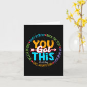 Day Rock the Test Teacher Testing Day Sie Got habe Karte (Gelbe Blume)