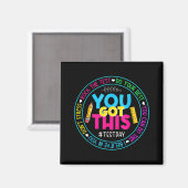 Day Rock the Test Teacher Testing Day Sie Got habe Magnet (Vorderseite/Rückseite)