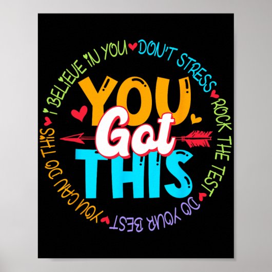 Day Rock the Test Teacher Testing Day Sie Got habe Poster (Vorne)