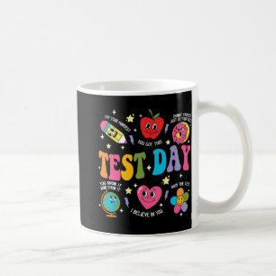 Day Rock the Test Testing Day Motivierend Teacher Kaffeetasse