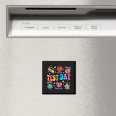 Day Rock the Test Testing Day Motivierend Teacher Magnet (In Situ (Geschirrspüler))